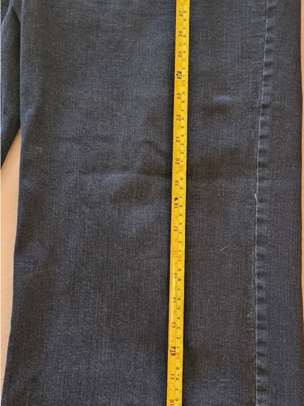 Womens Navy Jeans - Flared with pockets. Lane Bryant Size 18.